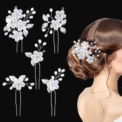 Dailygoods - Set van 5 U-vormige Haarspelden voor Bruidsmeisjes