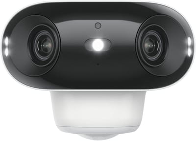 Beveiligingscamera IP - Outdoor camera - Huis bewaken - 180 graden beeld - 4K Kleurenzicht - Wit
