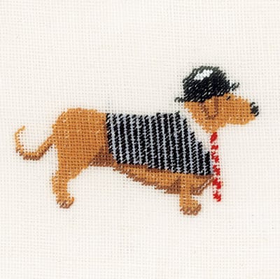 Lanarte - Telpakket kit - 9 x 9cm - Hondje met bolhoed - PN-0148260