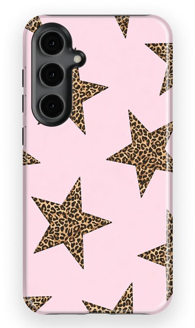 DripCase Hoesje Samsung Galaxy S24 Plus | Sterren Design | Magnetisch Opladen | 2-in-1 Ontwerp | Stars Backcover Wild Pink