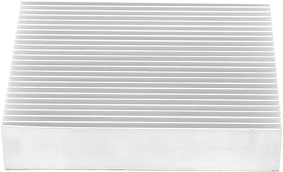 Aluminium Koellichaam - Koelvin Plaat - Elektronica Koelen - Thermisch Geleidende Lijm - 20 x 100 mm - Aluminiumkleurig