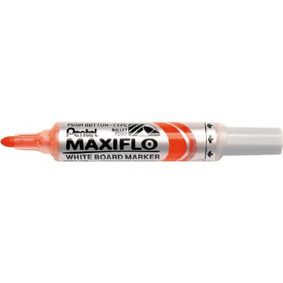 Whiteboardmarker Pentel MWL5M Maxiflo rond 3mm oranje