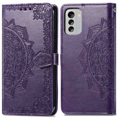 imoshion Hoesje - Geschikt voor Nokia G60 - Mandala Bookcase - Paars
