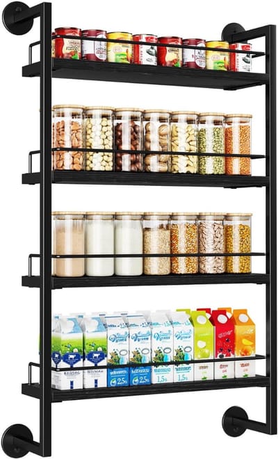 REN® Kruidenrek ophangbaar - Kruidenrek - Zwart - ‎10cm x 44cm x 74cm; 2.7 kg