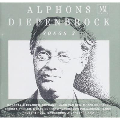 CD DIEPENBROCK, PFEIFFER, NES, HOLL; P - Diepenbrock: Liederen Deel 3 92052 NM Classics Niet-Japanse Klassieke Gebruikt gray