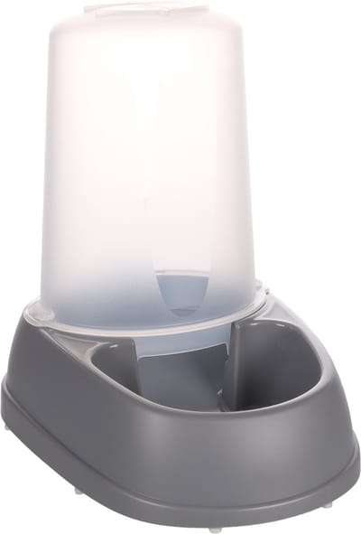 Flamingo Raja Voer- en Waterautomaat – 2,5L – Grijs – Altijd vers water of voer voor jouw huisdier