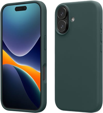 kwmobile telefoonhoesje geschikt voor Apple iPhone 17 - Hoesje met siliconen coating - Smartphone case in blauwgroen