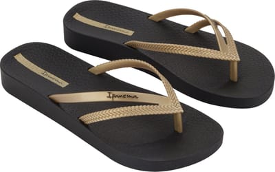 Ipanema Anatomic Bossa Soft Dames Slippers - Black/Gold