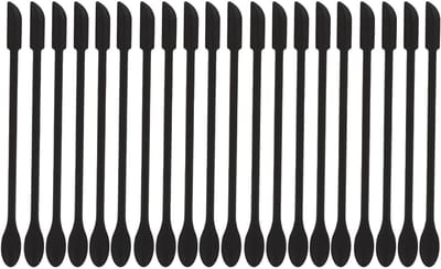 Dubbele Hoofd Spatula voor Make-up en Cosmetica, Mini Siliconen Spatula voor Flessen en Potten, Set van 20 Stuks voor Precisie en Gemak