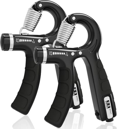 Hand- en onderarmtrainingsset, handvatten van 5-60 kg, hand- en onderarmtrainer, gripkrachttraining