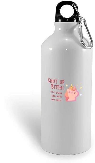 Hacebo® - Unicorn cadeau - waterfles - Unicorn - Eenhoorn verjaardag - met opdruk - Verjaardag cadeaum - Leuke grappige - Cadeau voor hem en haar - met tekst - water fles - 400ML