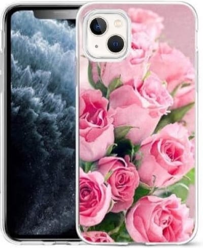 Cityhoesje-iPhone 14 Plus-15 Plus - hoesje – Bloemen – Backcover