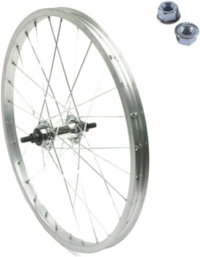 Achterwiel 20 inch voor mountainbike en stadsfiets, aluminium/staal, 1 versnelling