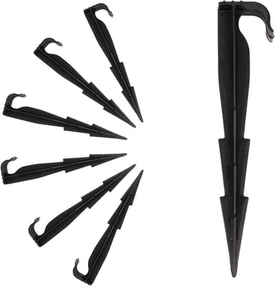 Slangankers 100 Stuks - Druppelslang Bevestiging - Irrigatie Fixeren - Praktische Vorm - 3x2x16cm