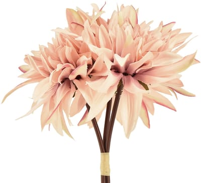 Dahlia kunstbloemen roze bloesem Ø15cm L28cm 3 st