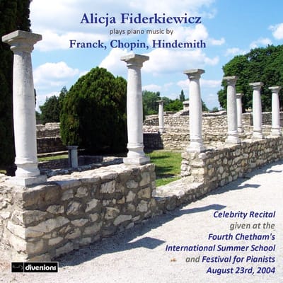 Alicja Fiderkiewicz - Alicja Fiderkiewicz Plays Piano Music By Franck, C (CD)