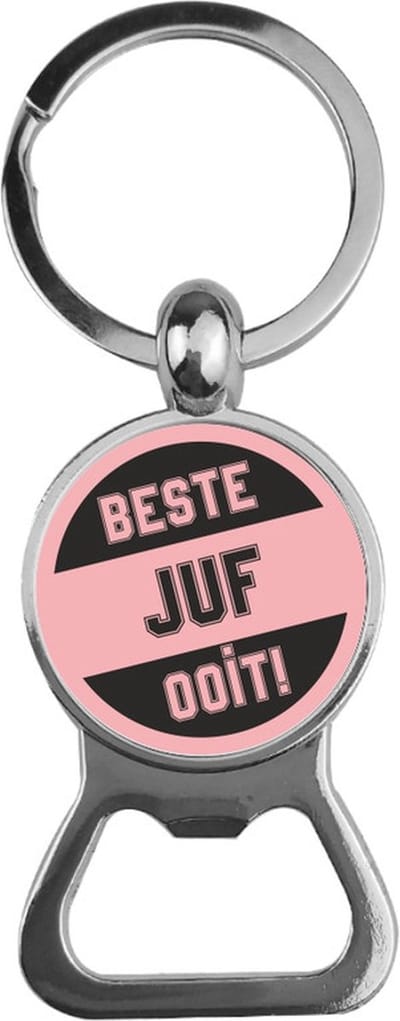 Bieropener Glas -  Beste Juf Ooit