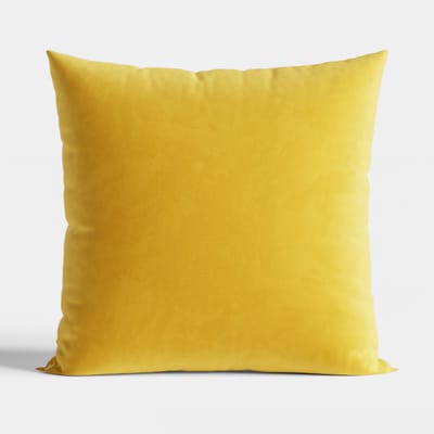 Markizeta VELVI Serie - Gele Kussenhoes - 40x40cm - Aksamit Zacht - Hoge Kwaliteit