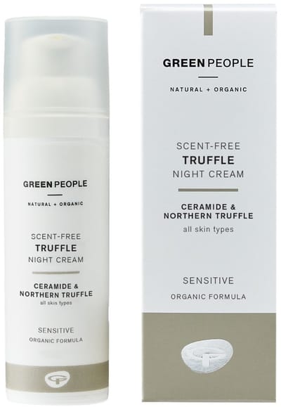 Green People - Truffel nacht creme - Parfumvrij - Hydraterend - Tegen droogheid & irritatie - Voor de gevoelige huid - Eczeem - Vegan