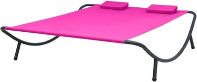 Buitenligbed - Strandstoel Relax - Ontspannen Buiten - Weerbestendig Oxford - 200 x 173 cm - Roze