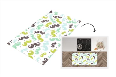 Keukenloper - Loper keuken - Patronen - Snor - Kleuren - 120x60 cm - Keukenloper vinyl