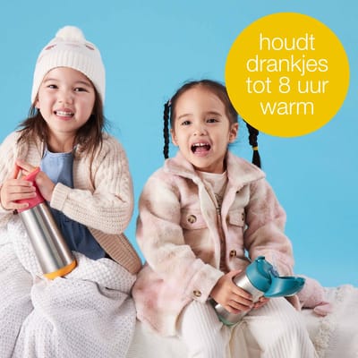 b.box Thermos-Drinkfles en Waterfles | Geïsoleerd, Dubbelwandig, Roestvrij Staal | Houdt Drankjes tot 15 Uur Koud en tot 8 Uur Warm | 500 ml
