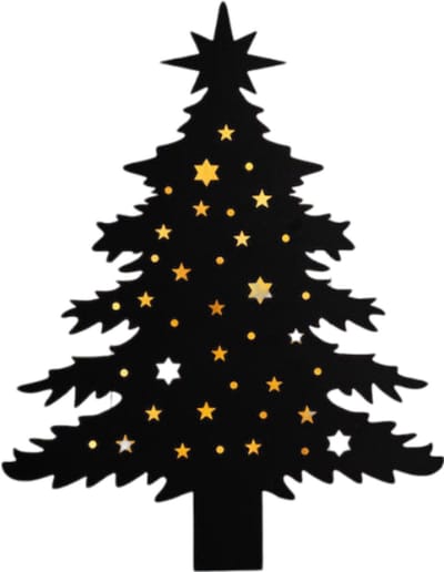 Anna's Collection - Muurhanger kerstboom 48led classic op batterij...