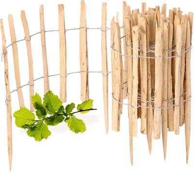 Garronda Tuinafscheiding van Hazelnoten Schutting – Tuinpiketafscheiding – Bedrand – Hout - GD-0156 - 1 Stuk - 50 cm x 500 cm