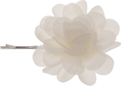 Schuifspeldje bloem ivoor