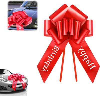 Grote Geschenkbogen voor Auto's en Huishoudelijke Apparaten - Perfect voor Kerst, Verjaardagen en Feestelijke Gelegenheden, 58 cm XXL Decoratie