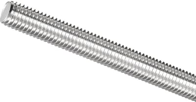RVS Draadstang M12 x 400 mm - Volledig Rechtsdraaiend Schroefdraad - Sterke Montage Stang