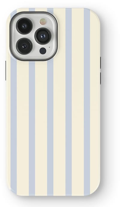 DripCase Gestreept Hoesje geschikt voor iPhone 13 Pro | Backcover met Mag | Stripes Motief | Trendy Case geschikt voor iPhone 13 Pro met Strepen Sunday Shore
