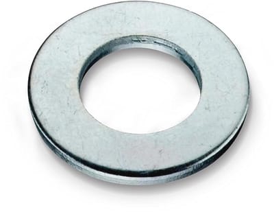 Platte sluitring M8 gegalvaniseerd staal 100 stuks | Ringen voor schroeven en deurscharnieren | Bouw en doe-het-zelf
