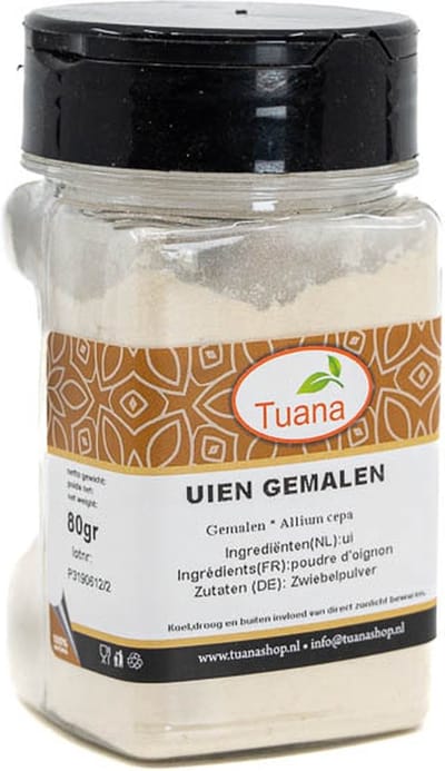 Tuana Kruiden - Uien Gemalen | Uienpoeder - Bakje 50 Gram - Tuanashop - KP0277