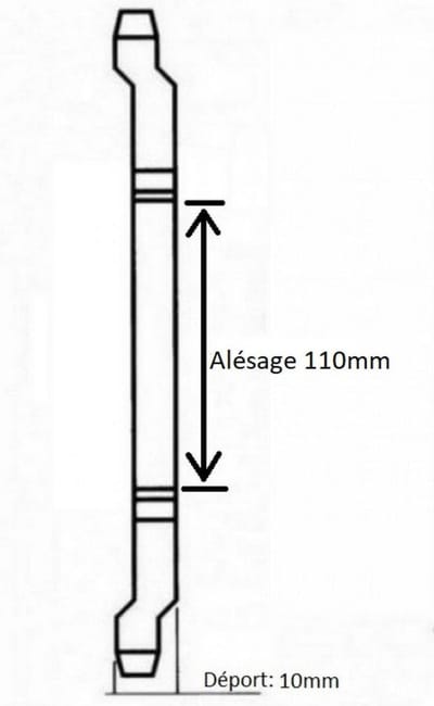 teknix tandwiel voor bromfiets mbk 50 88 1960 tot 2002 54 tanden steek 415 boring 110mm nieuw