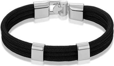 Montebello Armband Surf - Touw - Metaal - 20.5cm