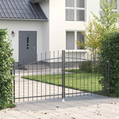 vidaXL - Dubbele - Heining - WOERDEN - 299,5 - x - 174,5 - cm - Staal - Vergrendelbaar