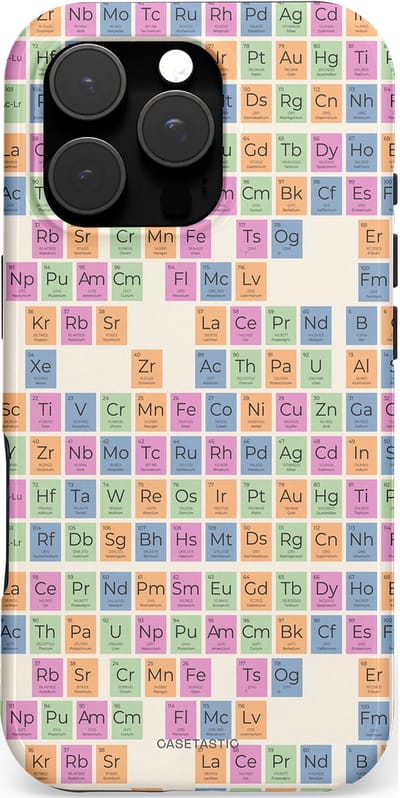 Casetastic hoesje geschikt voor Apple iPhone 16 Pro - MagSafe - Dubbellaagse bescherming - Atomisch Mooi - Fashion Case - Zand Lichtgrijs Perzik Saliegroen