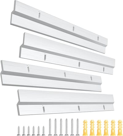 2 Sets Z Klemmen voor Ophangen, Sterke Belastbaarheid, 30 cm, Ideaal voor Wanddecoratie, Spiegel, Hoofdbord en Planken