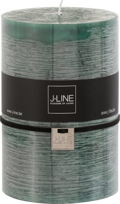 J-Line cilinderkaars - donkergroen - XL - 95U - 6 stuks
