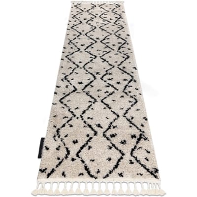 Kleden Rugsx Tapijt, Vloerbekleding BERBER TETUAN B751 zigzag , 70x200 cm