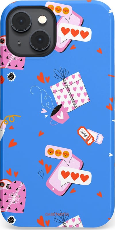 Casetastic Hoesje Geschikt voor Apple iPhone 14 Plus Magsafe - Stijlvolle Beschermende Duo-layer Case - Romantische Date