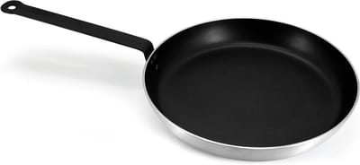 Koekenpan Aluminium - Koekenpan Non-stick - Koken en Bakken - Dubbele Teflon Coating - 36 cm - Zwart