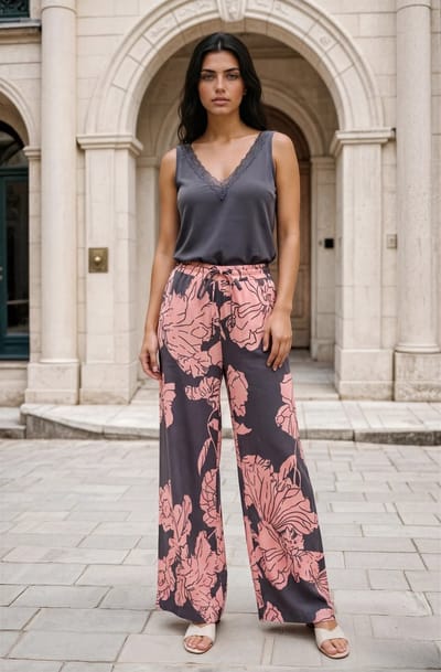 MI PIACE - Travel Top Kant Uni 2129 Dark Grey - Maat : S