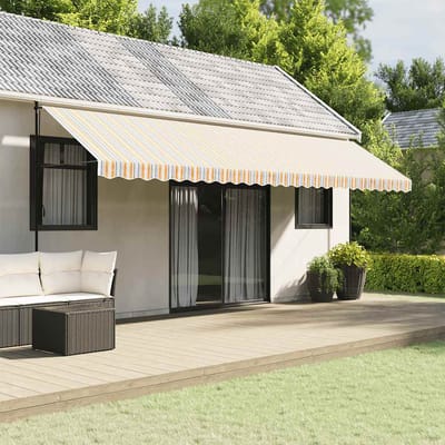 vidaXL - Vervangingsdoek - voor - luifelrok - gestreept - 600 - cm - meerkleurig