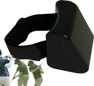 Golfswing Corrector - Trainingshulp Golf - Golfswing Verbeteren - Verstelbare Armondersteuning - 15 x 13 x 10 cm - Zwart
