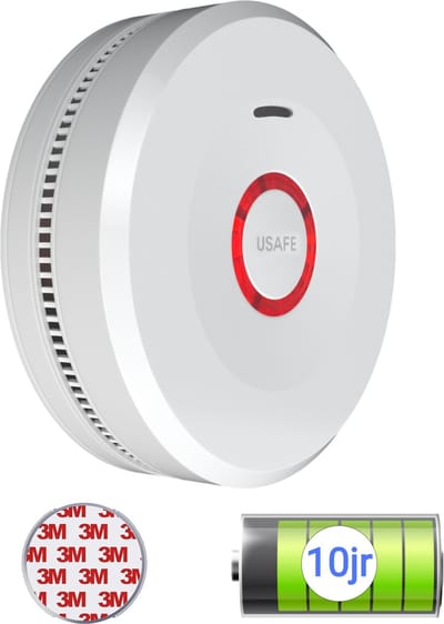 USAFE® 1 Rookmelder inclusief Magneetmontage – Rookmelder 10 Jaar Batterij - Brandmelder Alarm & LED