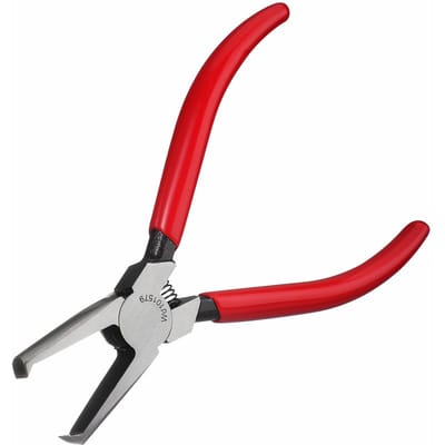 Pince à tirer les frettes de guitare 5 pouces Acier allié Coupe-frettes Poignée en caoutchouc Pince à frettes pour rouge