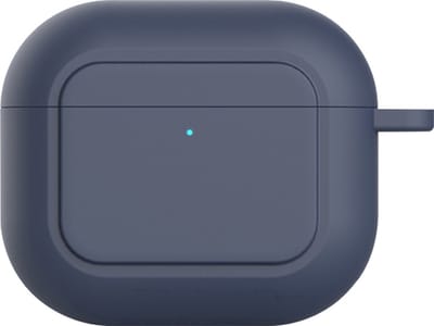 New Age Devi - Beschermhoes geschikt voor Apple Airpods 3 - Donker Blauw - Siliconen case - Geschikt voor Apple Airpods 3