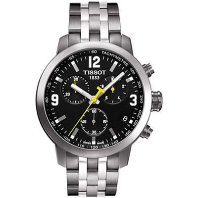 Tissot PRC 200 Quartz Chronograaf Horloge Heren Horloges Zwart Staal T055.417.11.057.00 Gray black